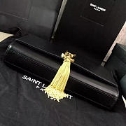 YSL MONOGRAM KATE Gold Tassel Smooth Leather Black 4983 24cm  - 3