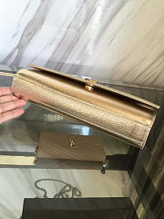 YSL MONOGRAM KATE Gold Metallic 5001 24cm  - 2