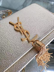 YSL Medium KATE Gold Tassel in Metallic Leather Gold 5050 24cm - 2