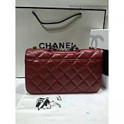 Chanel Quilted Calfskin Perfect Edge Bag Red Silver A14041 26.5cm - 4