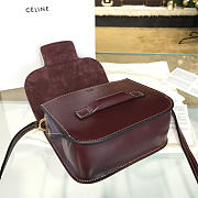 Celine Leather Shoulder Bag Z954 17.5cm  - 5