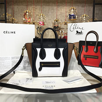 Celine Nano Luggage  Leather Shoulder Bag Z1018 20cm