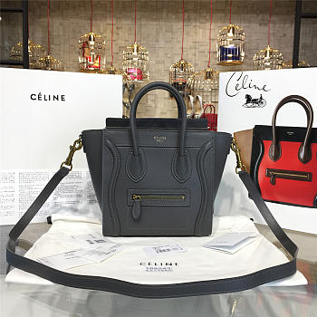 Celine Nano Luggage  Leather Shoulder Bag Z1030 20cm