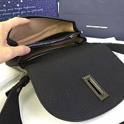 DELVAUX Calfskin Mini Le Mutin Saddle Bag Black 1499 20cm  - 6