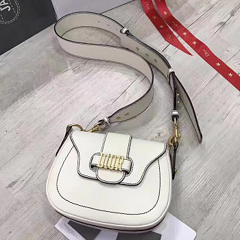 Dior FENCE Shoulder Bag White 1724 22.5cm