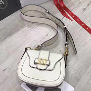 Dior FENCE Shoulder Bag White 1724 22.5cm - 5
