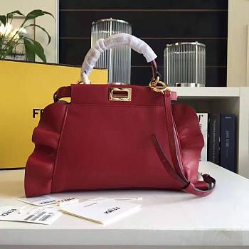 Fendi Peekaboo Mini Red 2012 23cm