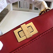 Fendi Peekaboo Mini Red 2012 23cm - 6