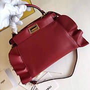 Fendi Peekaboo Mini Red 2012 23cm - 5