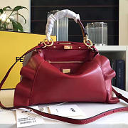 Fendi Peekaboo Mini Red 2012 23cm - 3