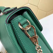Gucci GG Flap Shoulder Bag On Chain Green 5103032 25cm - 3