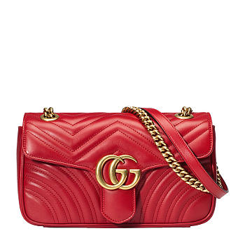 Gucci GG Marmont small matelassé shoulder bag Style ‎443497 26cm