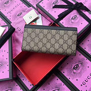 Gucci GG Supreme Wallet Black 19cm - 3