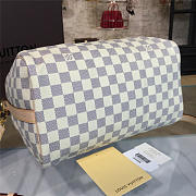 LOUIS VUITTON SPEEDY BANDOULIÈRE 30 Damier Azur Canvas  - 5