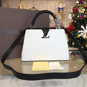 LOUIS VUITTON CAPUCINES BB White 3448