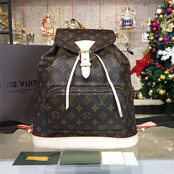 LOUIS VUITTON BACKPACK Monogram Macassar Canvas 3511 34.5cm