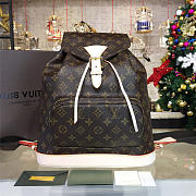 LOUIS VUITTON BACKPACK Monogram Macassar Canvas 3511 34.5cm - 2