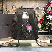 LOUIS VUITTON BACKPACK Monogram Macassar Canvas 3511 34.5cm - 4
