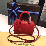 LOUIS VUITTON SPEEDY Red 3816 20cm - 1