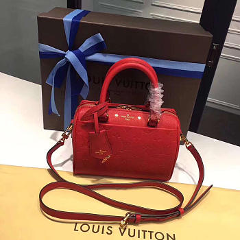 LOUIS VUITTON SPEEDY Red 3816 20cm