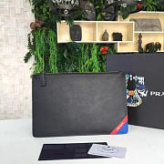 Leather Clutch Bag 4186 28cm  - 6