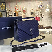 YSL MONOGRAM COLLEGE Navy 4793 24cm  - 5