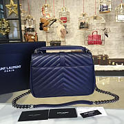 YSL MONOGRAM COLLEGE Navy 4793 24cm  - 4