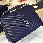 YSL MONOGRAM COLLEGE Navy 4793 24cm  - 3