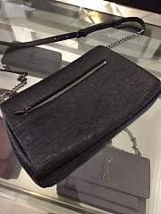 YSL Medium West Hollywood Crocodile Black 4844 28cm  - 5