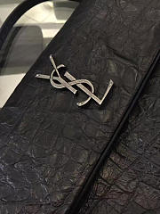 YSL Medium West Hollywood Crocodile Black 4844 28cm  - 4