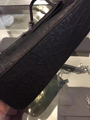 YSL Medium West Hollywood Crocodile Black 4844 28cm  - 3