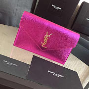 YSL Monogram Chain Wallet WOC Metallic Pink 4934 19cm  - 1