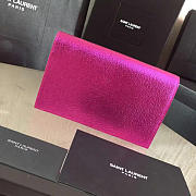 YSL Monogram Chain Wallet WOC Metallic Pink 4934 19cm  - 5