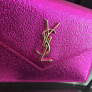 YSL Monogram Chain Wallet WOC Metallic Pink 4934 19cm  - 2