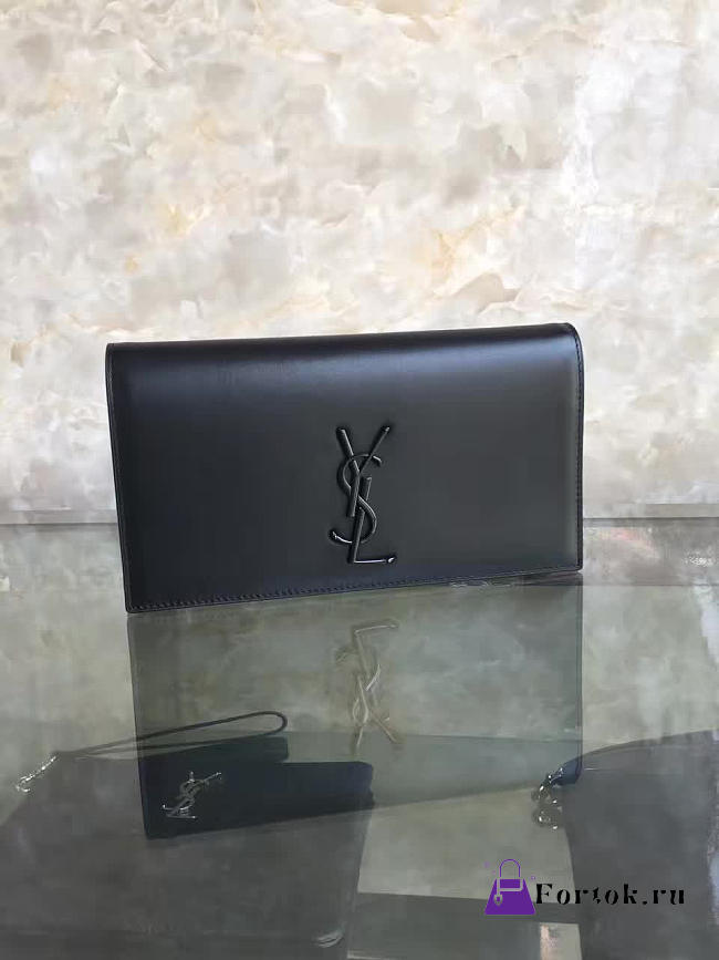 YSL MONOGRAM KATE Clutch SMOOTH LEATHER 4942 25cm  - 1
