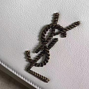 YSL MONOGRAM KATE Tassel Smooth Leather White 4964 24cm  - 4