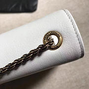 YSL MONOGRAM KATE Tassel Smooth Leather White 4964 24cm  - 2