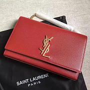 YSL MONOGRAM KATE GRAIN DE POUDRE EMBOSSED 4970 24cm  - 6