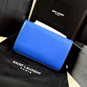 YSL MONOGRAM KATE BAG WITH LEATHER TASSEL Blue 4976 17cm  - 5