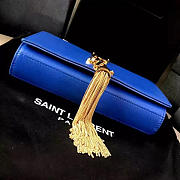 YSL MONOGRAM KATE BAG WITH LEATHER TASSEL Blue 4976 17cm  - 3