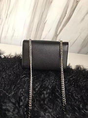 YSL MONOGRAM KATE GRAIN DE POUDRE EMBOSSED Black 4989 17cm  - 3
