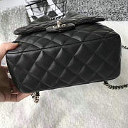 Chanel Large Lambskin Drawstring Backpack In Seoul Bag Black 010402 24cm - 5