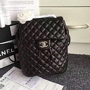Chanel Caviar Quilted Lambskin Backpack Black Silver Hardware 170302 23cm - 1