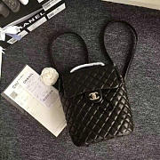 Chanel Caviar Quilted Lambskin Backpack Black Silver Hardware 170302 23cm - 3