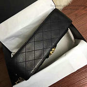 Chanel Quilted Lambskin Flap Bag Black A91365 25.5cm - 5