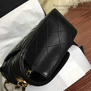 Chanel Quilted Lambskin Flap Bag Black A91365 25.5cm - 6