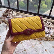 Chanel Lambskin Mini Chain WALLET Yellow A81024 19.5cm - 5