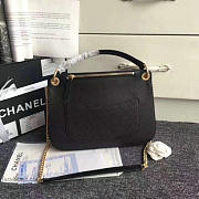 Chanel Grained Calfskin Large Top Handle Flap Bag Black A93757 28cm  - 4