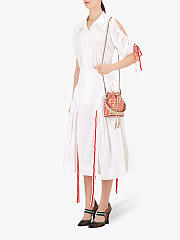 Fendi FF Mon Tresor Mini Bucket Bag In Beige Calfskin 18cm - 6