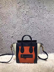 Celine Leather Nano Luggage  Z997 20cm - 1